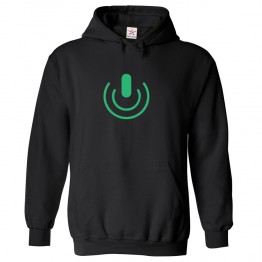 Switch On Sign Classic Unisex Kids and Adults Pullover Hoodie